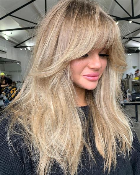 hairstyles for long hair with long bangs|current long hairstyles with bangs.